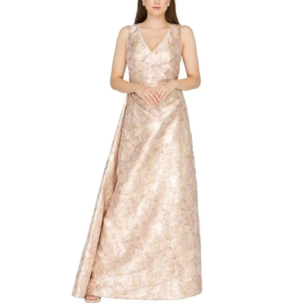 Js Collections Womens  Deborah Faux Wrap Gown